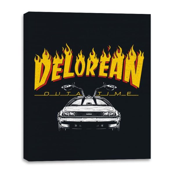 Back to Flames - Canvas Wraps Canvas Wraps RIPT Apparel 16x20 / Black