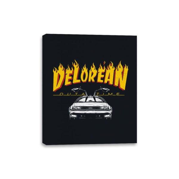 Back to Flames - Canvas Wraps Canvas Wraps RIPT Apparel 8x10 / Black