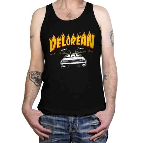 Back to Flames - Tanktop Tanktop RIPT Apparel X-Small / Black