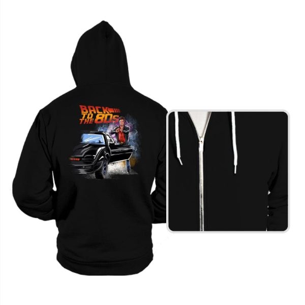 Back to the 80s - Hoodies Hoodies RIPT Apparel Small / Black