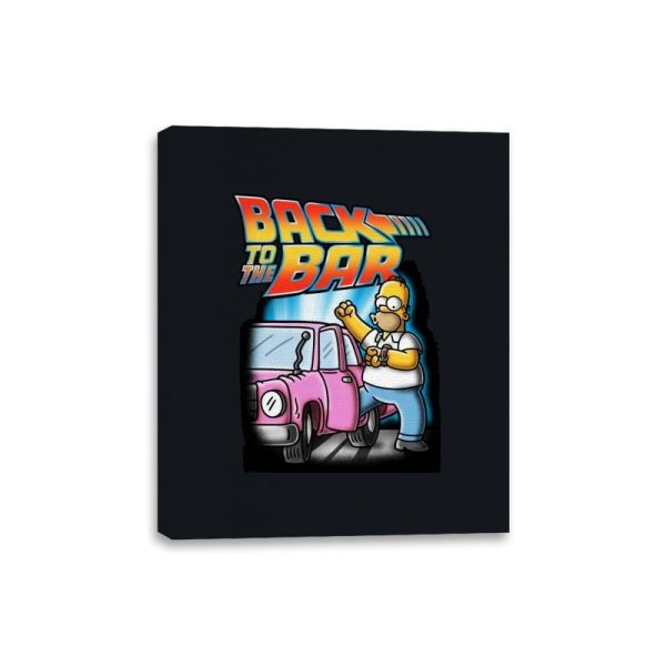 Back to the Bar - Canvas Wraps Canvas Wraps RIPT Apparel 8x10 / Black