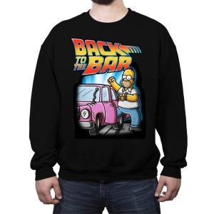 Back to the Bar - Crew Neck Sweatshirt Crew Neck Sweatshirt RIPT Apparel Small / Black