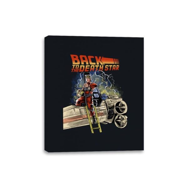 Back to the Death Star - Canvas Wraps Canvas Wraps RIPT Apparel 8x10 / Black