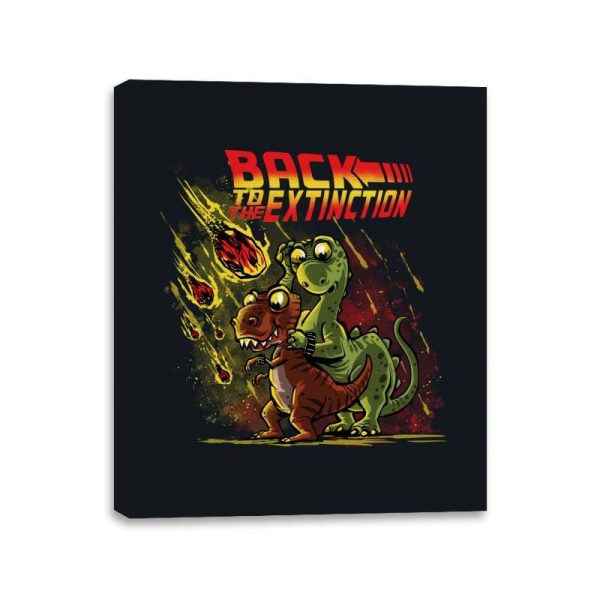 Back to the Extinction - Canvas Wraps Canvas Wraps RIPT Apparel 11x14 / Black