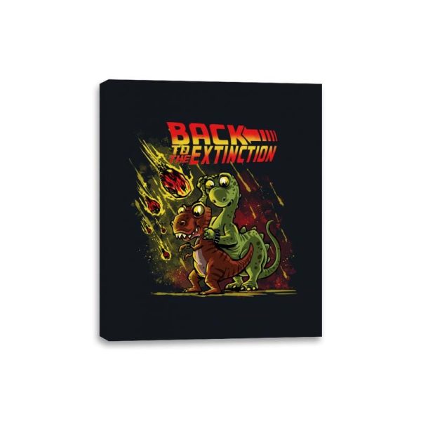 Back to the Extinction - Canvas Wraps Canvas Wraps RIPT Apparel 8x10 / Black