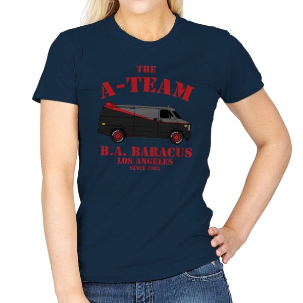 Bad Attitude - Womens T-Shirts RIPT Apparel Small / Navy