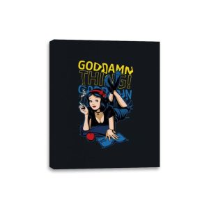 Bad Princess - Canvas Wraps Canvas Wraps RIPT Apparel 8x10 / Black