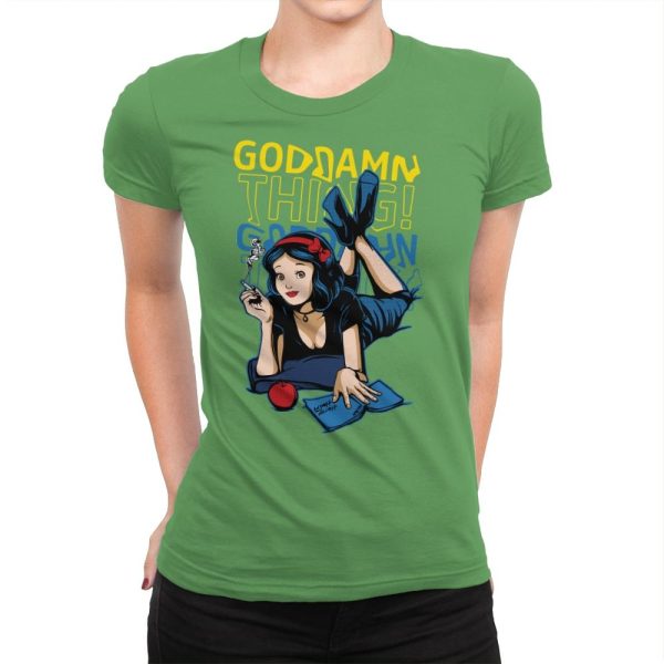 Bad Princess - Womens Premium T-Shirts RIPT Apparel Small / Kelly