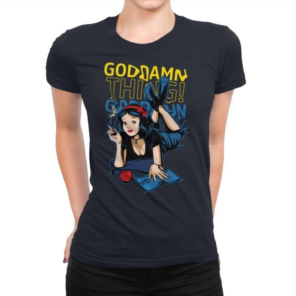 Bad Princess - Womens Premium T-Shirts RIPT Apparel Small / Midnight Navy
