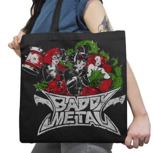 Baddy Metal Exclusive - Tote Bag Tote Bag RIPT Apparel 18x18 / Black