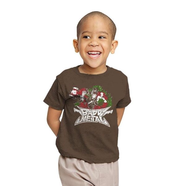 Baddy Metal Exclusive - Youth T-Shirts Gooten X-small / Dark chocolate