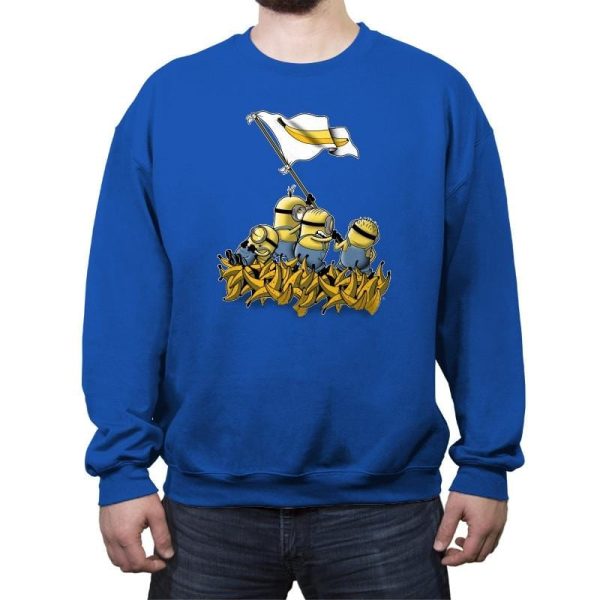 Banana Flag - Despicable Tees - Crew Neck Sweatshirt Crew Neck Sweatshirt RIPT Apparel