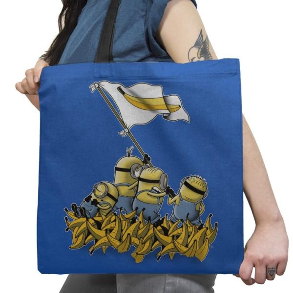 Banana Flag - Despicable Tees - Tote Bag Tote Bag Gooten 18x18 / Royal