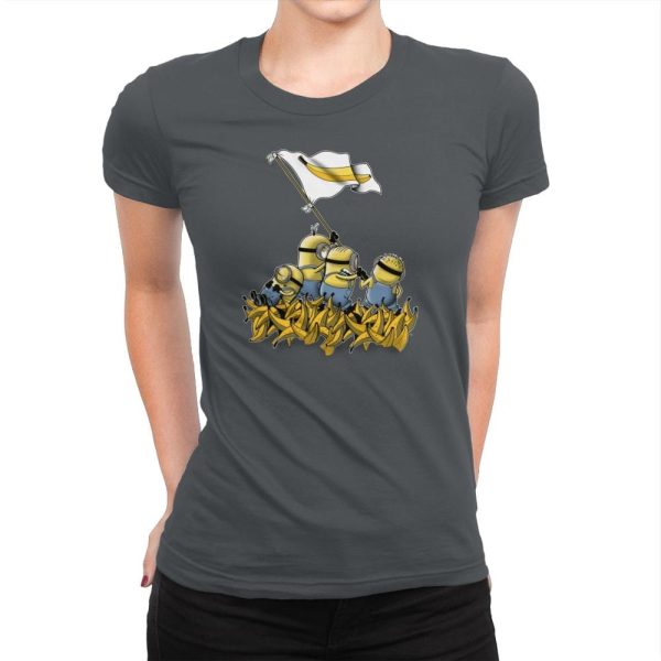 Banana Flag - Despicable Tees - Womens Premium T-Shirts RIPT Apparel Small / Heavy Metal