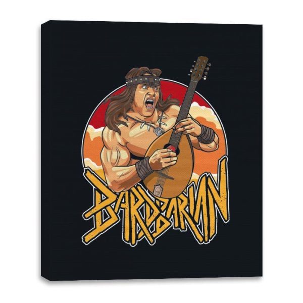BardBarian - Canvas Wraps Canvas Wraps RIPT Apparel 16x20 / Black