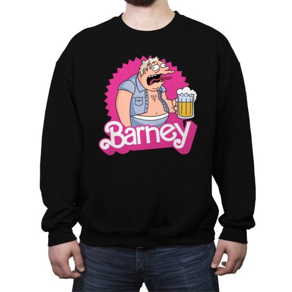 Barney - Crew Neck Sweatshirt Crew Neck Sweatshirt RIPT Apparel Small / Black