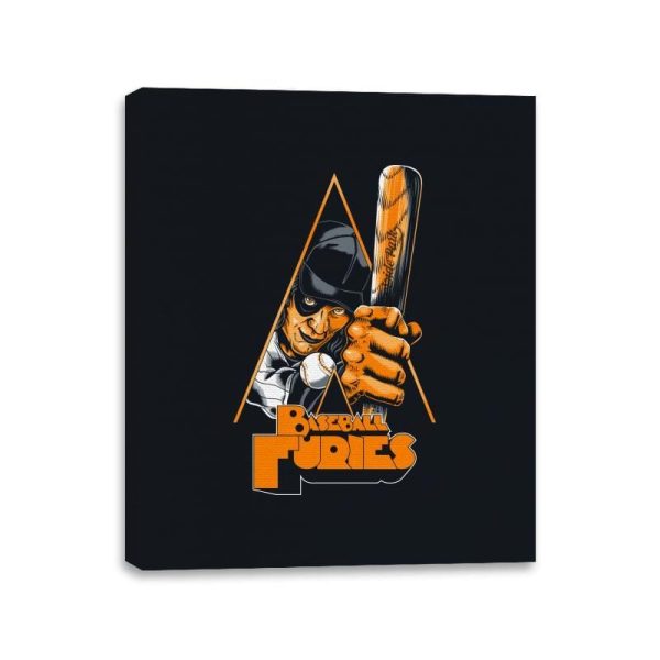 Baseball Furies - Canvas Wraps Canvas Wraps RIPT Apparel 11x14 / Black