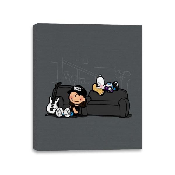 Basement Nuts - Canvas Wraps Canvas Wraps RIPT Apparel 11x14 / Charcoal