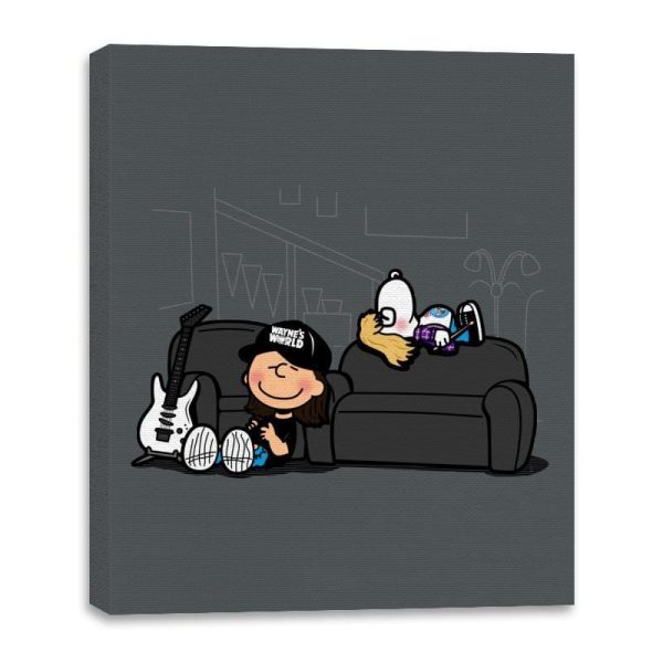 Basement Nuts - Canvas Wraps Canvas Wraps RIPT Apparel 16x20 / Charcoal