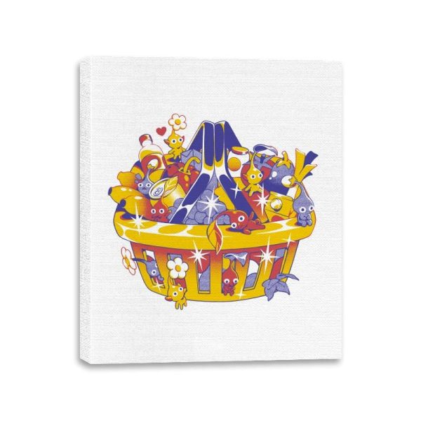 Basket of Creatures - Canvas Wraps Canvas Wraps RIPT Apparel 11x14 / White