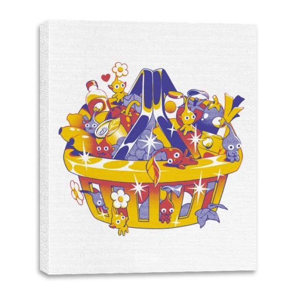 Basket of Creatures - Canvas Wraps Canvas Wraps RIPT Apparel 16x20 / White
