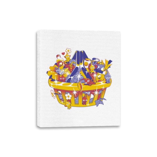 Basket of Creatures - Canvas Wraps Canvas Wraps RIPT Apparel 8x10 / White