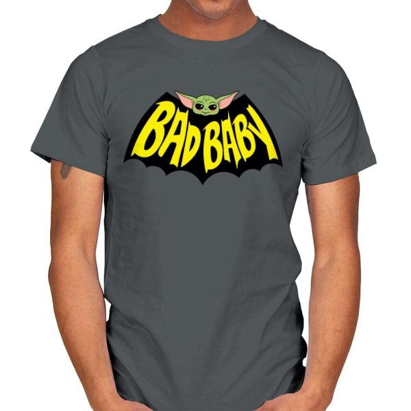 Bat Baby - Mens T-Shirts RIPT Apparel Small / Charcoal