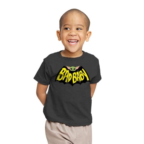 Bat Baby - Youth T-Shirts RIPT Apparel X-small / Charcoal
