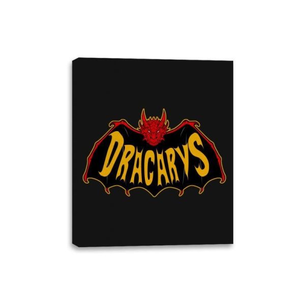 Bat-Dracarys - Canvas Wraps Canvas Wraps RIPT Apparel 8x10 / Black