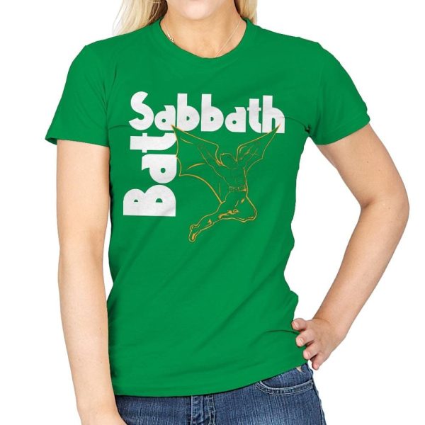 Bat Sabbath - Womens T-Shirts RIPT Apparel Small / Irish Green