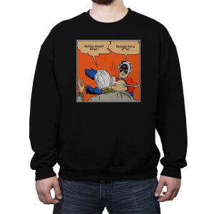 Bat Slap - Crew Neck Sweatshirt Crew Neck Sweatshirt RIPT Apparel Small / Black