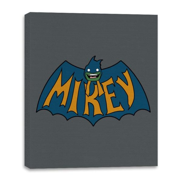 Bat-Turtle - Canvas Wraps Canvas Wraps RIPT Apparel 16x20 / Charcoal