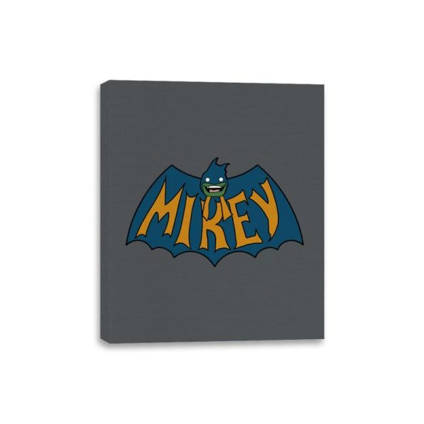 Bat-Turtle - Canvas Wraps Canvas Wraps RIPT Apparel 8x10 / Charcoal