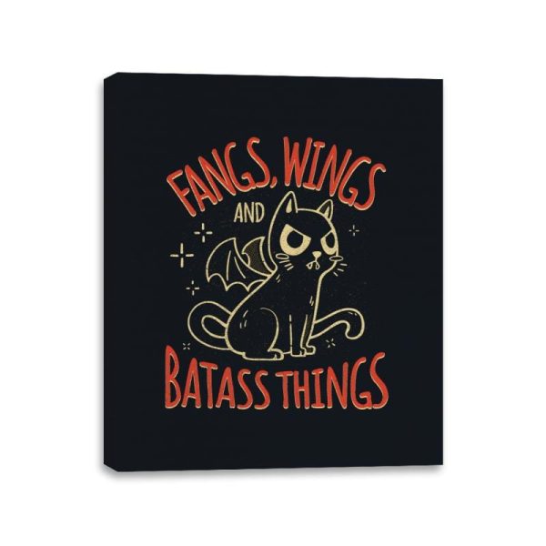 Batass Things! - Canvas Wraps Canvas Wraps RIPT Apparel 11x14 / Black