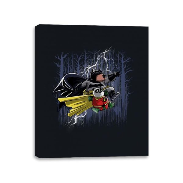 Batbear and Pandin - Canvas Wraps Canvas Wraps RIPT Apparel 11x14 / Black