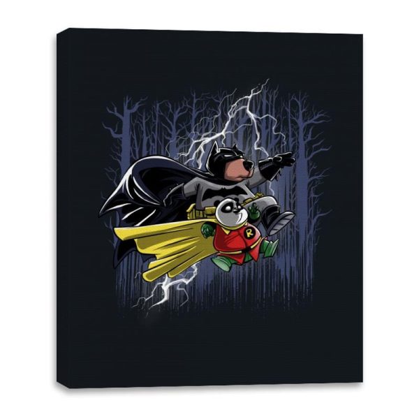 Batbear and Pandin - Canvas Wraps Canvas Wraps RIPT Apparel 16x20 / Black