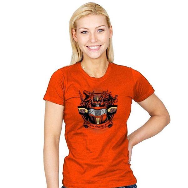 Battalia Megalozordus - Zordwarts - Womens T-Shirts RIPT Apparel Small / Orange