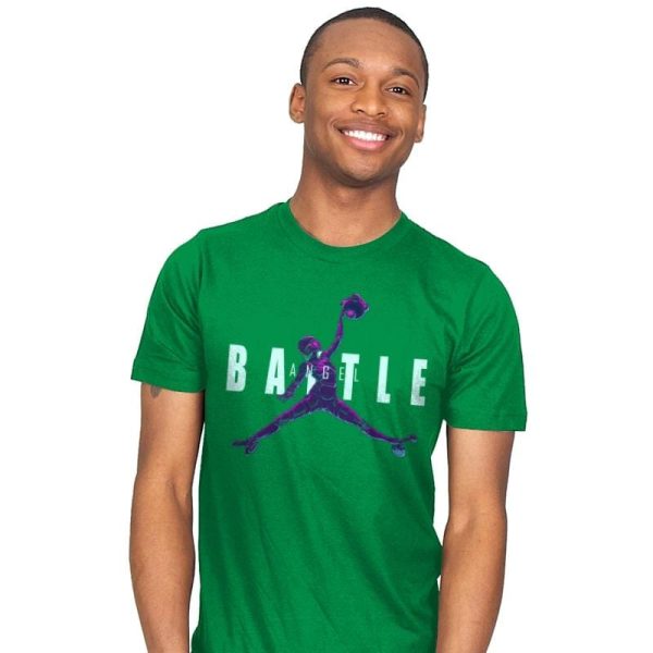 Battle Angel - Mens T-Shirts RIPT Apparel Small / Kelly