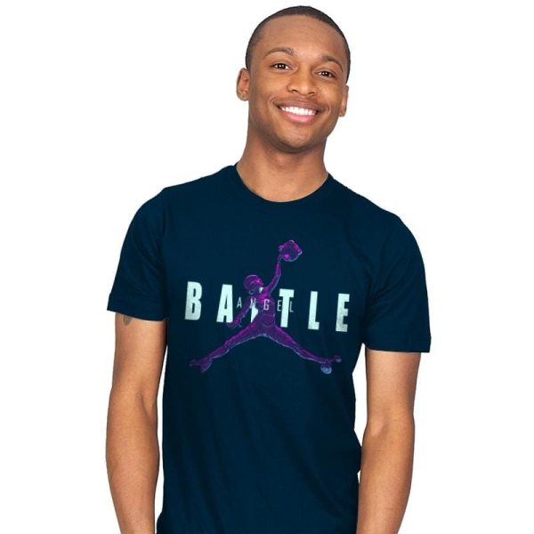 Battle Angel - Mens T-Shirts RIPT Apparel Small / Navy