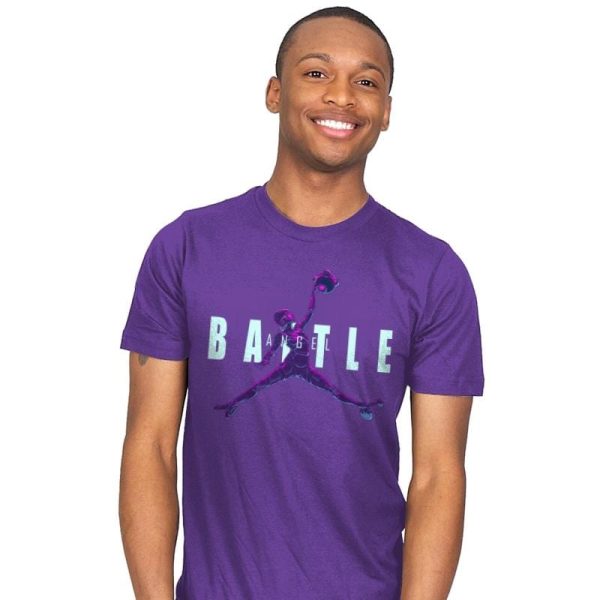 Battle Angel - Mens T-Shirts RIPT Apparel Small / Purple