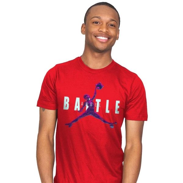 Battle Angel - Mens T-Shirts RIPT Apparel Small / Red