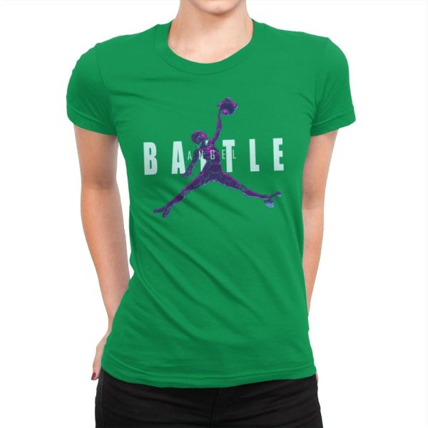 Battle Angel - Womens Premium T-Shirts RIPT Apparel Small / Kelly Green