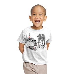 Battle in the Snow Sumi-E - Sumi Ink Wars - Youth T-Shirts RIPT Apparel