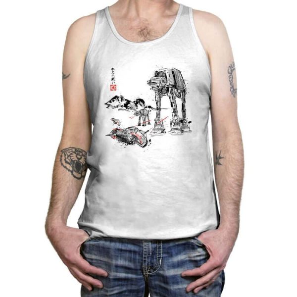 Battle in the Snow sumi-e - Tanktop Tanktop RIPT Apparel