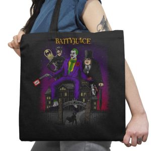 Battyjuice Exclusive - Tote Bag Tote Bag RIPT Apparel 18x18 / Black