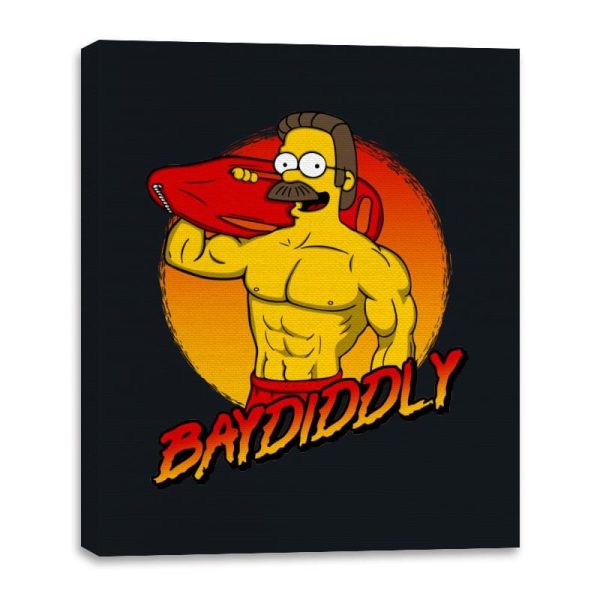 Baydiddly - Canvas Wraps Canvas Wraps RIPT Apparel 16x20 / Black
