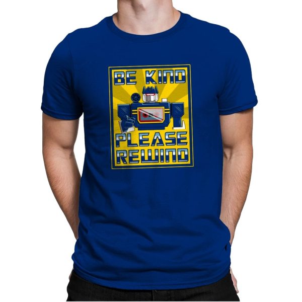 Be Kind Please Rewind - Mens Premium T-Shirts RIPT Apparel Small / Royal