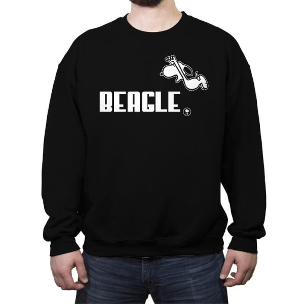 Beagle Brand - Crew Neck Sweatshirt Crew Neck Sweatshirt RIPT Apparel Small / Black