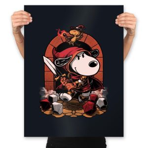 Beagle RPG Adventure - Prints Posters RIPT Apparel 18x24 / Black