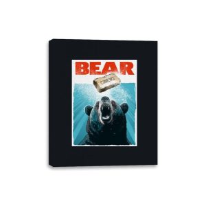 Bear - Canvas Wraps Canvas Wraps RIPT Apparel 8x10 / Black